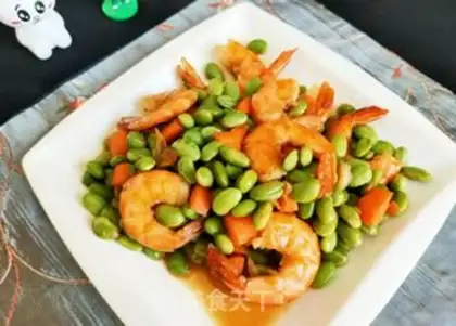 Make Shrimp burns beans step 11