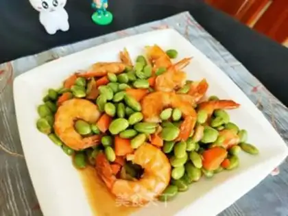 Make Shrimp burns beans step 12
