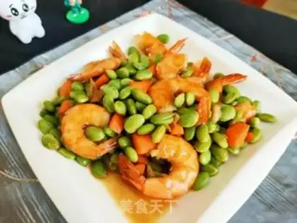Make Shrimp burns beans step 13