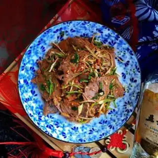 Make Red oil and donkey meat step 7