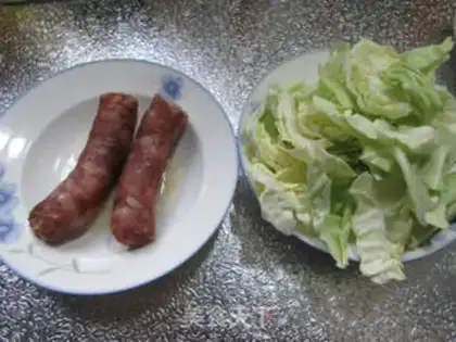 Make Sausage and cabbage step 0
