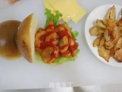 Make Homemade chicken cheeseburgers in Orleans step 5