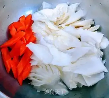 Make The cabbage wank-ear fan soup step 1