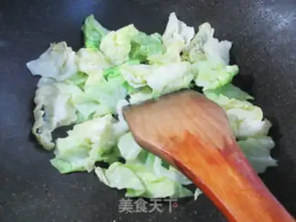 Make Sausage and cabbage step 2