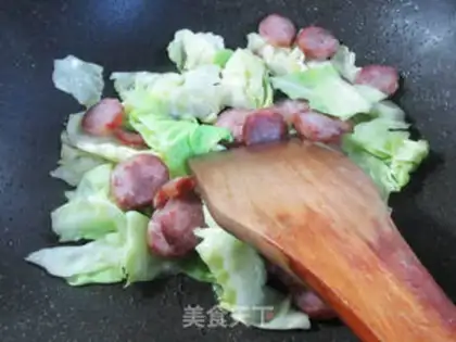Make Sausage and cabbage step 3