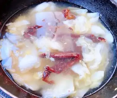 Make The cabbage wank-ear fan soup step 6