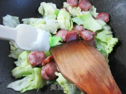 Make Sausage and cabbage step 5