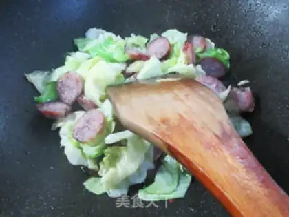 Make Sausage and cabbage step 6