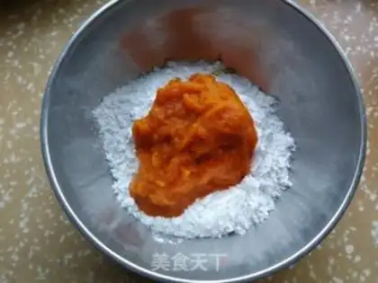 Make Red-tree pumpkin sesame soup step 0