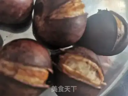 Make Pine chestnut souffle step 1