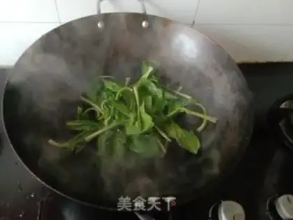 Make Fan spinach step 2