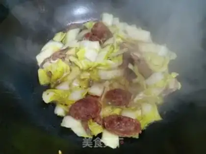 Make Weenie and cabbage step 8