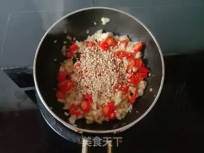 Make Fan spinach step 4
