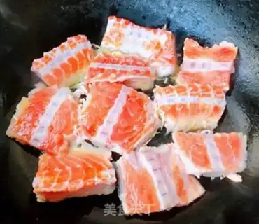 Make Double tofu salmon soup step 4