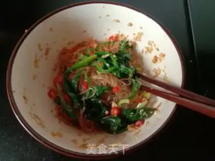Make Fan spinach step 7