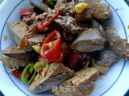 Make Spicy chicken liver step 7