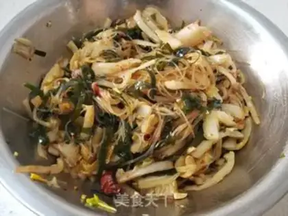 Make Cabbage with sea ribbons step 8