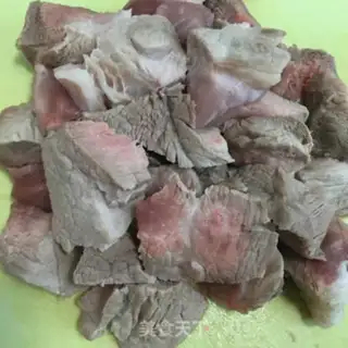 Make Potato red meat step 1