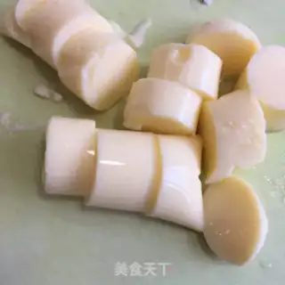 Make High-tip mushroom tofu step 1