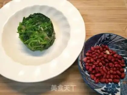 Make Peanut-rice spinach step 2