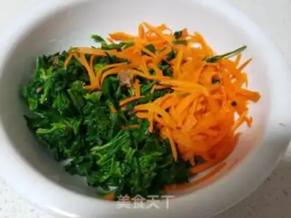 Make Carrot spinach step 4