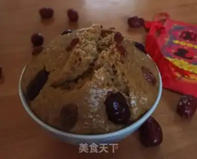 Make Red sugar, red date cake step 6