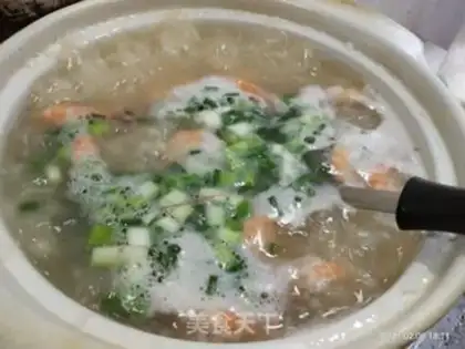Make Seafood congee step 9