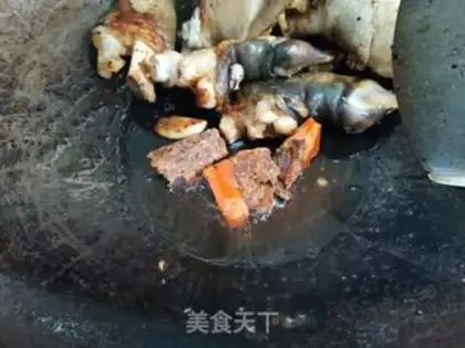 Make Spicy goat hoof step 5