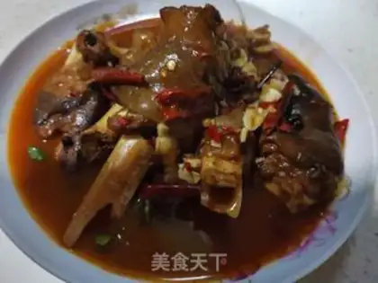 Make Spicy goat hoof step 9