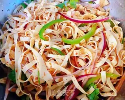 Make Onion pepper bean peel step 7