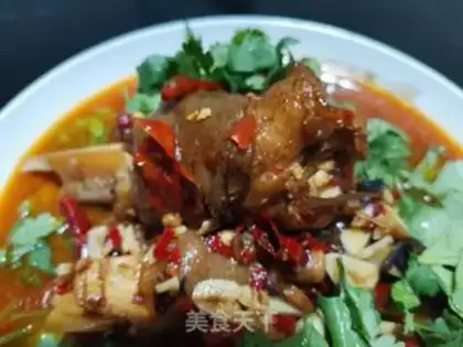 Make Spicy goat hoof step 11