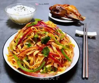 Make Onion pepper bean peel step 9