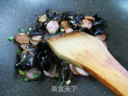Make Sausage and black wood step 6