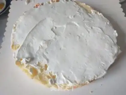 Make Eight-inch cream cake step 5