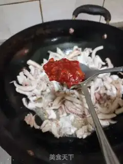 Make Squid dry pot step 5