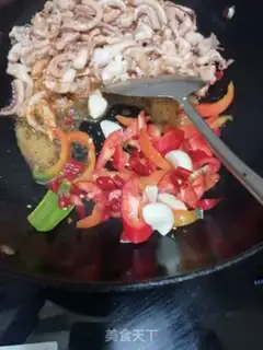 Make Squid dry pot step 7