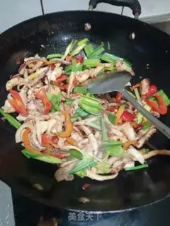 Make Squid dry pot step 10