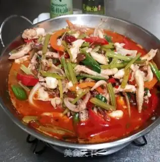 Make Squid dry pot step 15
