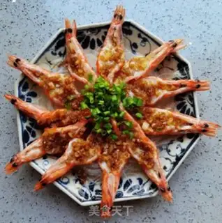 Make Garlic fan shrimp step 9
