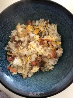 Make Sausage carrots, egg and rice step 6