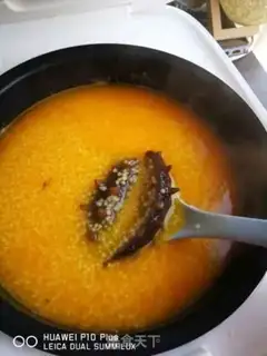 Make Gold soup, rice porridge step 9