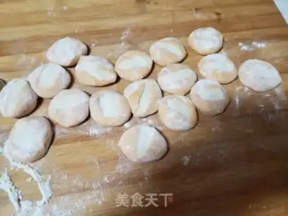 Make Pumpkin double dumplings step 8