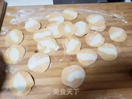 Make Pumpkin double dumplings step 9