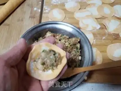 Make Pumpkin double dumplings step 10
