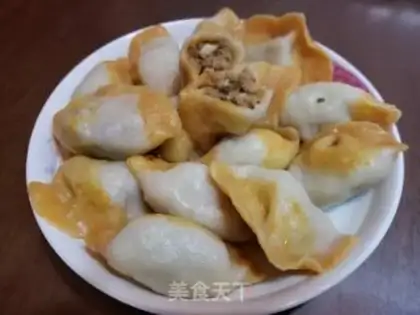 Make Pumpkin double dumplings step 14