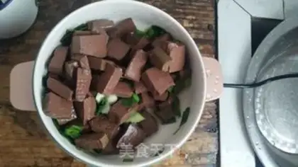 Make Duck blood step 2