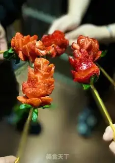 Make Strawberry roses step 8