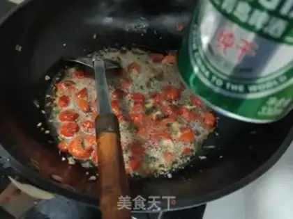 Make Spicy garlic lobster tail step 8