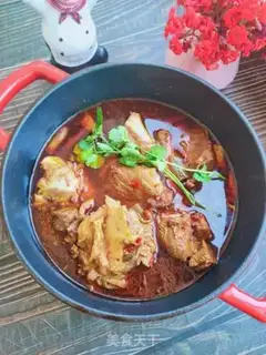 Make Spicy red lamb step 14