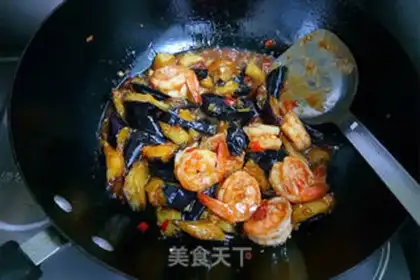Make Fish, shrimp, eggplant step 15